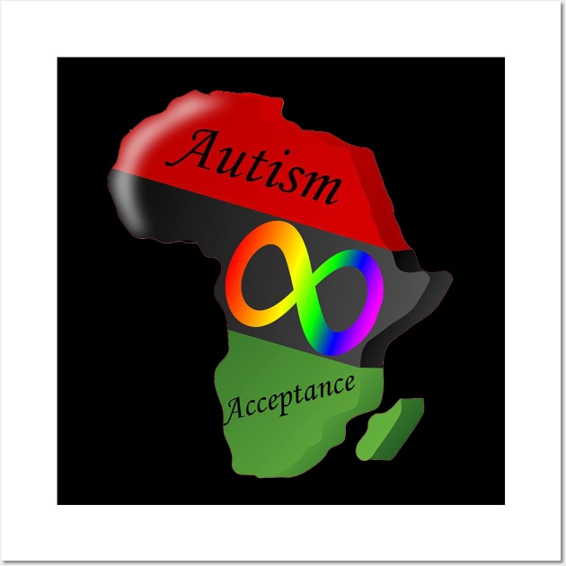 Black Autism Acceptance Wall Art by The Black Autist